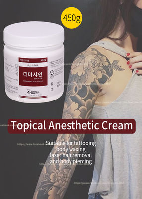 450G miejscowy krem ​​​​z lidokainą / krem ​​​​odrętwiający do twarzy Microneedling Tattoo Makijaż permanentny