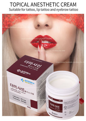 450G miejscowy krem ​​​​z lidokainą / krem ​​​​odrętwiający do twarzy Microneedling Tattoo Makijaż permanentny