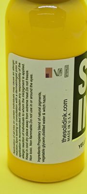 120 ml 260 ml jasnożółty tusz do tatuażu Nietoksyczny organiczny pigment do tatuażu