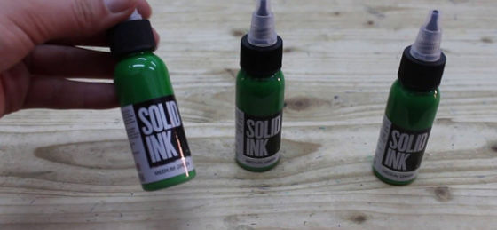 30 ml 60 ml Airbrush Stały atrament do tatuażu Średni zielony czysty materiał roślinny
