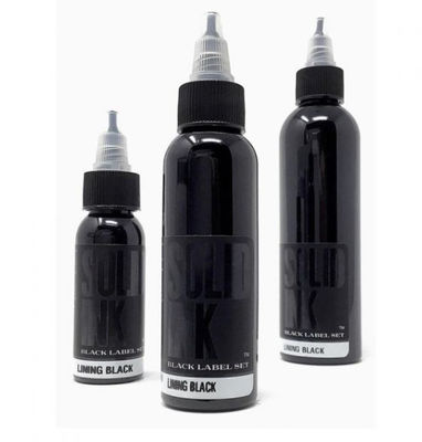 Podszewka Black Body Stały atrament Tattoo Ink Tymczasowy czysty pigment 120 ml 260 ml