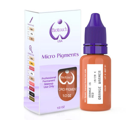 Biotouch MikrGel polishgment Pomarańczowy Pigment Kolor Makijaż Permanentny Microblading Materiały Cieniowanie Brwi MikrGel polishgmentacja
