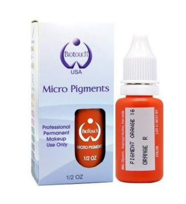 Biotouch MikrGel polishgment Pomarańczowy Pigment Kolor Makijaż Permanentny Microblading Materiały Cieniowanie Brwi MikrGel polishgmentacja
